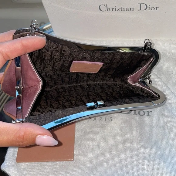 Christian Dior silk mini saddle bag - Picture 10 of 17